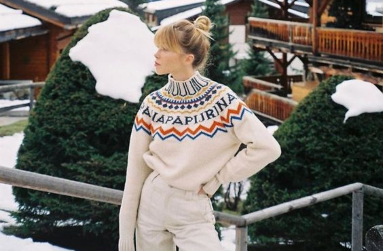 Christmas Sweater Vintage Style Ski Sweaters Apres Ski Sweater