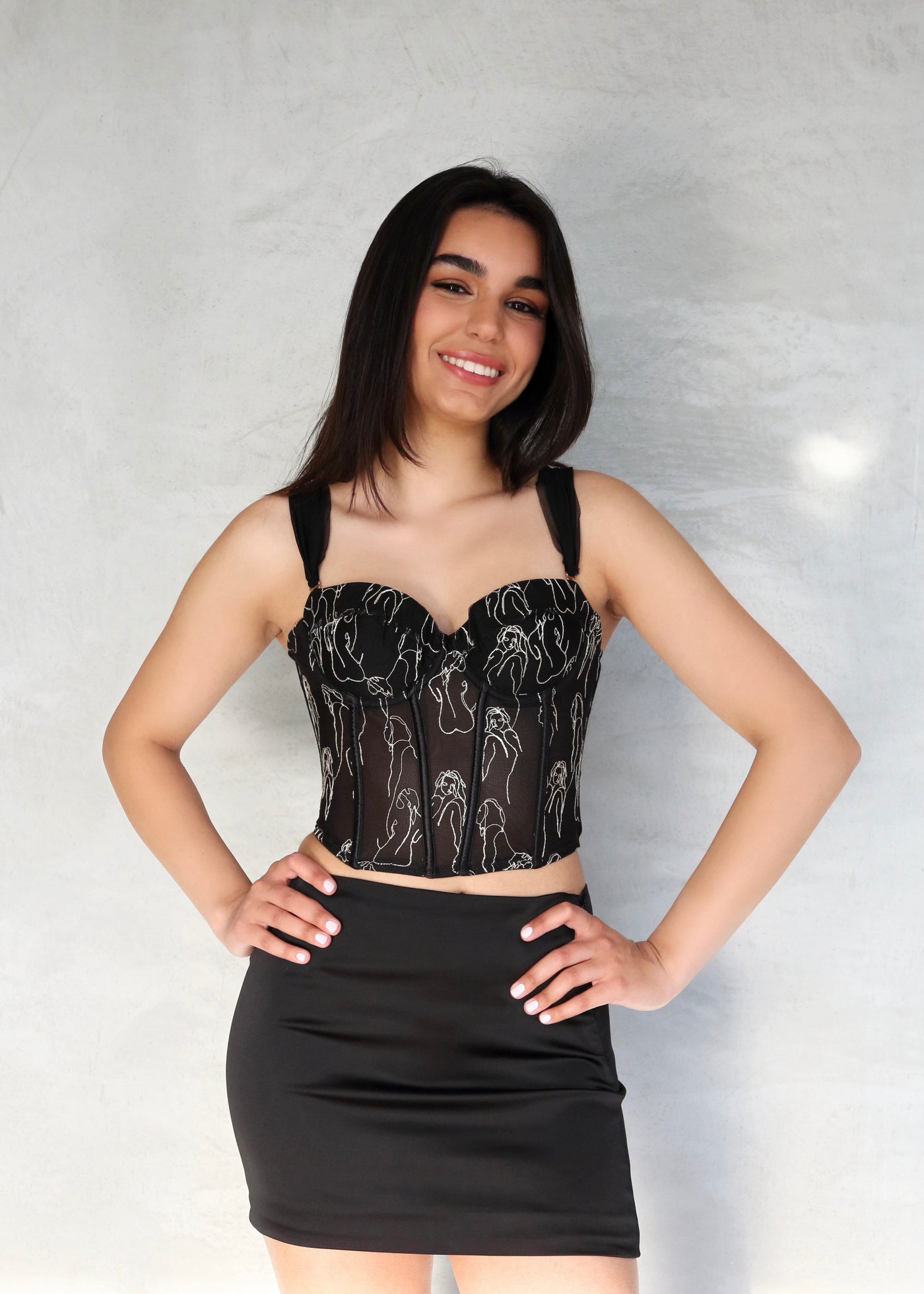 Comfy and Cool Underbust Mesh Corset - CS-426