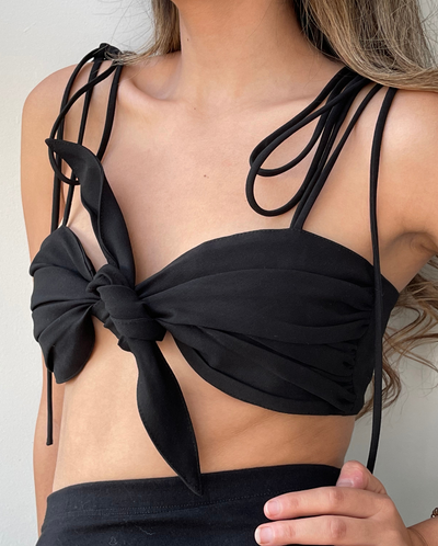 CECILIA TIE FRONT BRALETTE (SAMPLE SALE)