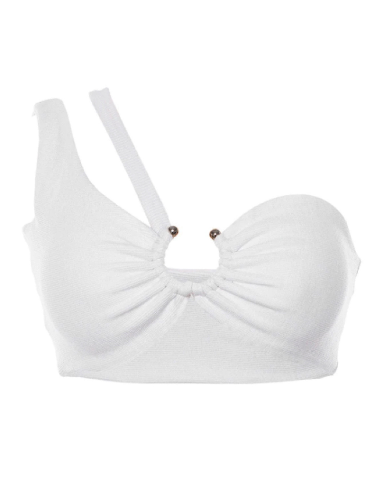 ECLIPSE RING CUT OUT BANDEAU WHITE (SAMPLE SALE)